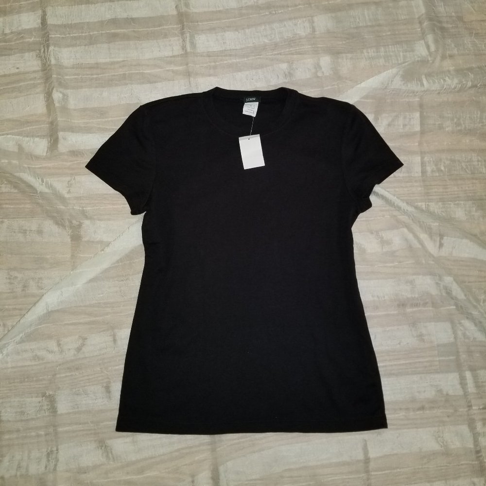 J. CREW Crewneck  Black T- Shirt